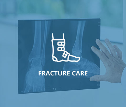 service-fracture.jpg X-ray of a foot with a fracture care symbol, highlighting foot health services.